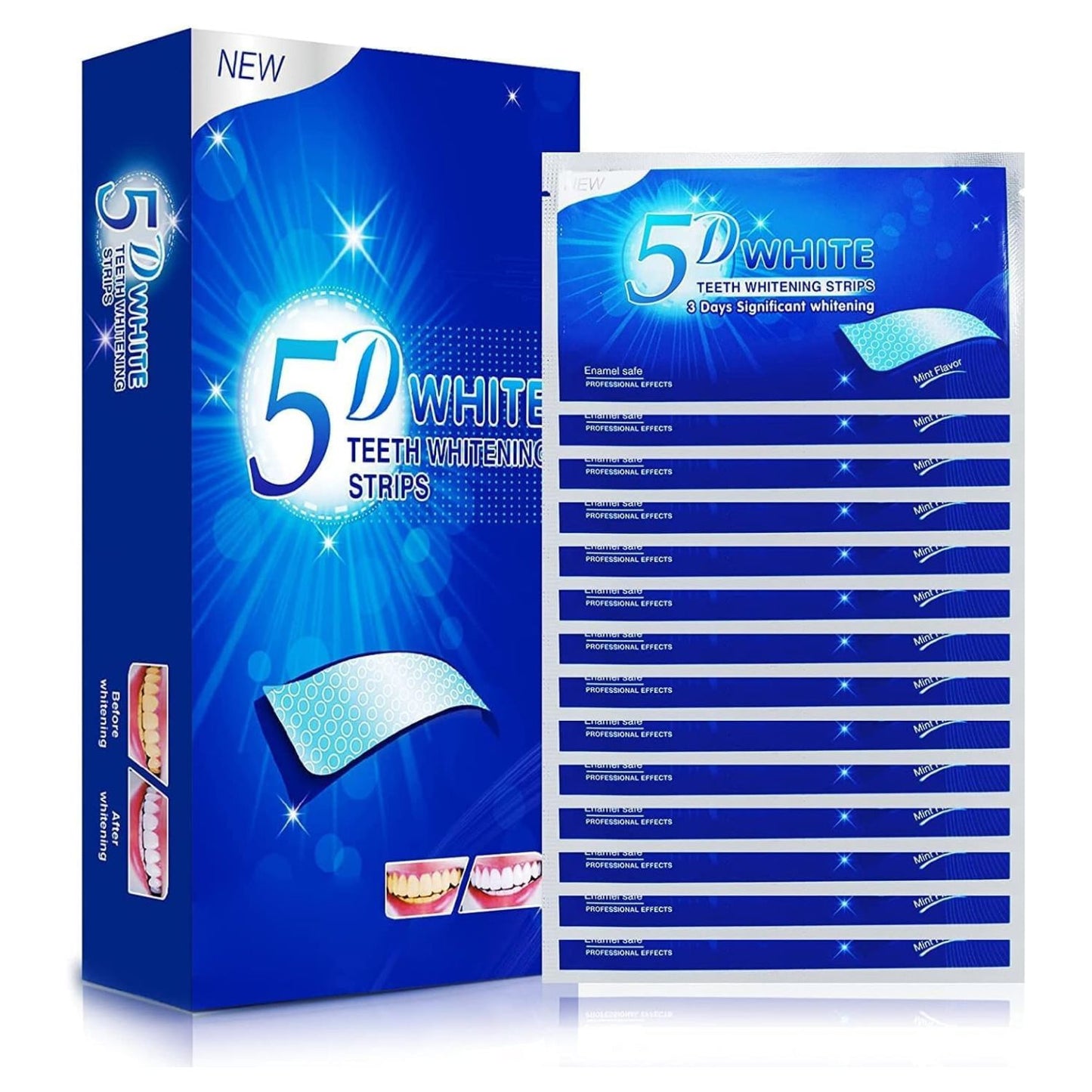 5D White® Tiras de Blanqueamiento Dental X14