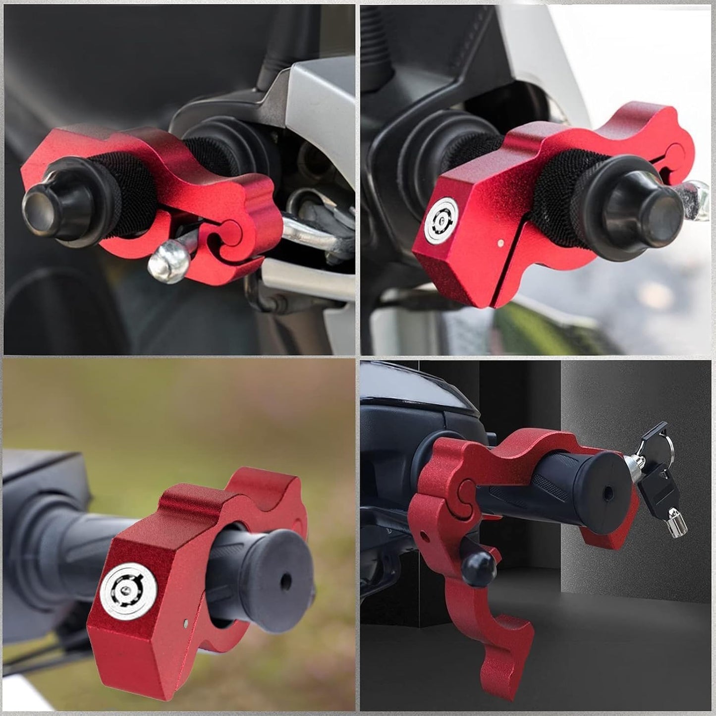 RideLock® Candado de Manillar Antirrobos para Moto