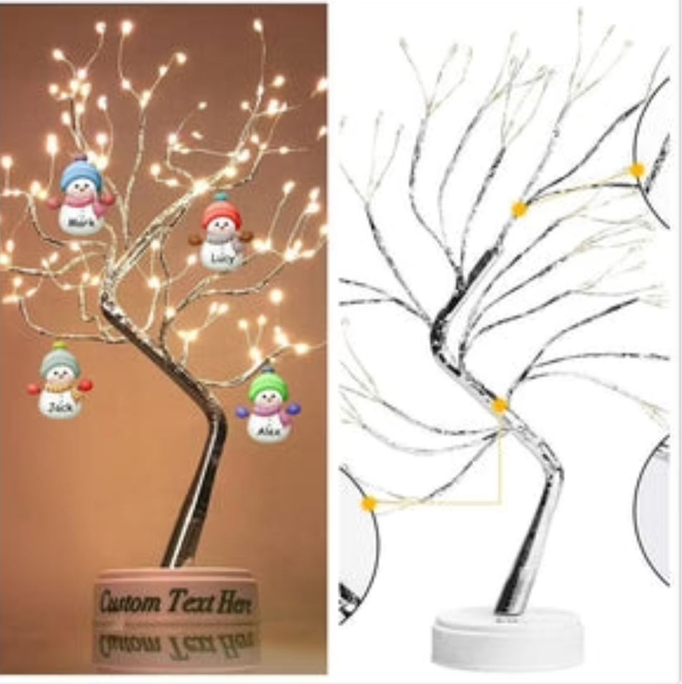 HoHo Tree™ Bonsái Navideño con Muñecos de Nieve