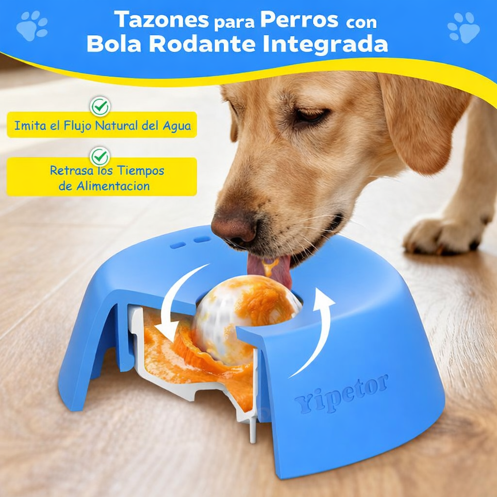 CalmPet® Bowl De Alimentación Lenta Para Mascotas