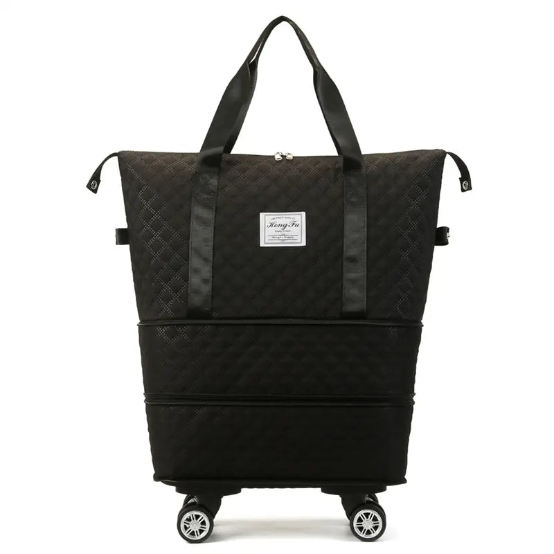 TravelBAG® | ELEGANTE BOLSO DE VIAJE PLEGABLE CON RUEDAS DESMONTABLES