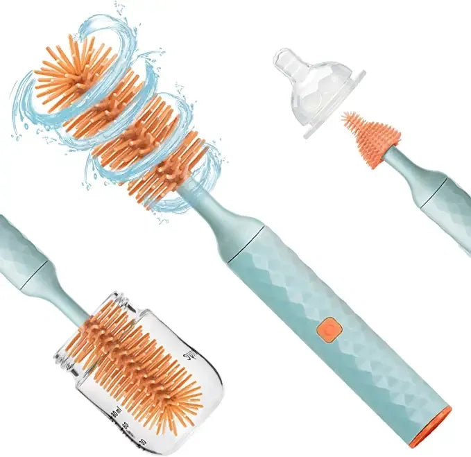 BottleBrush™ | KIT LIMPIADOR ELÉCTRICO RECARGABLE ★ Para Teteros, Botellas y más...