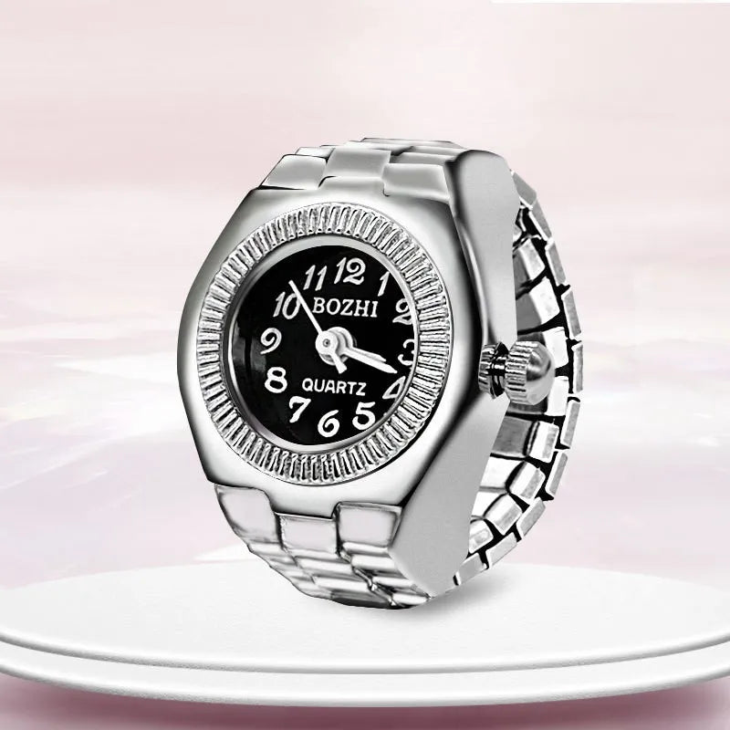 ANILLO UNISEX CON MINI RELOJ INTEGRADO® Elegante diseño vintage