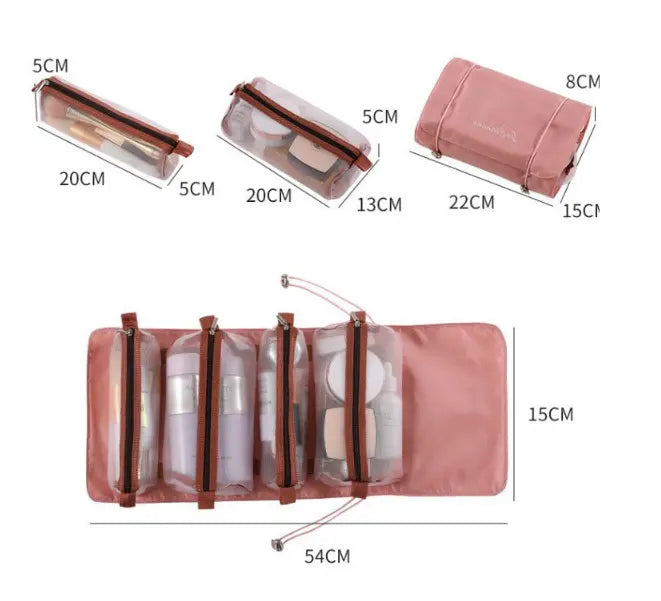 MyBeautySpace™ | BOLSA ORGANIZADORA DE MAQUILLAJE 4 EN 1