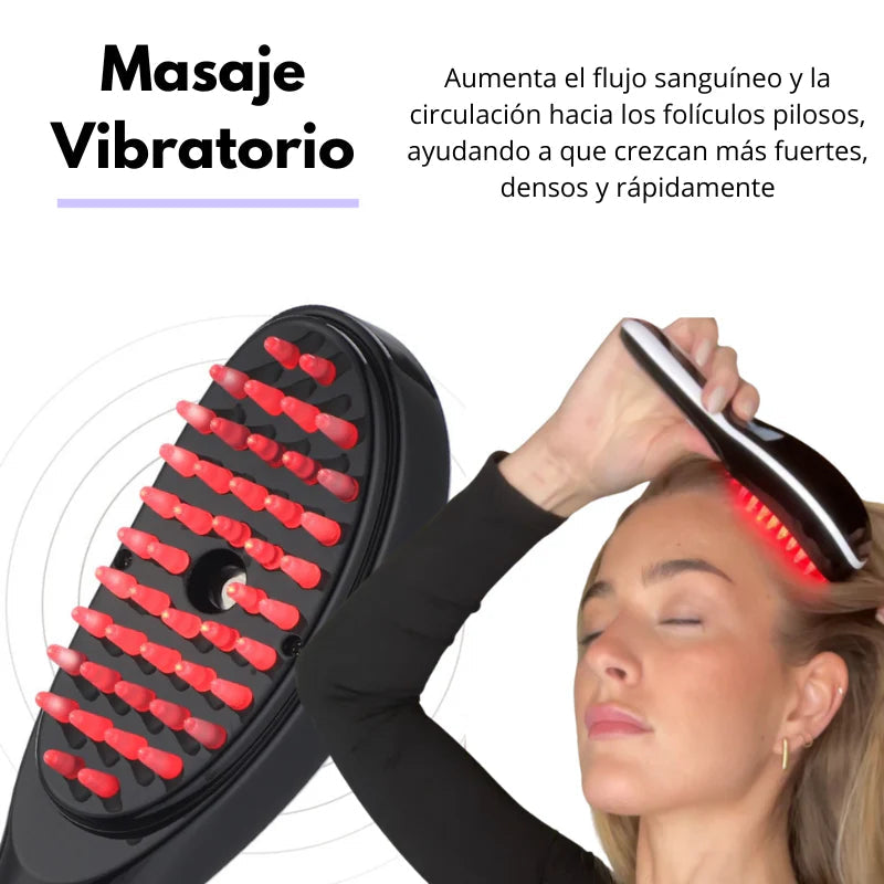 CEPILLO MASAJEADOR DE CUERO CABELLUDO 4 EN 1™ Estimula el crecimiento del cabello
