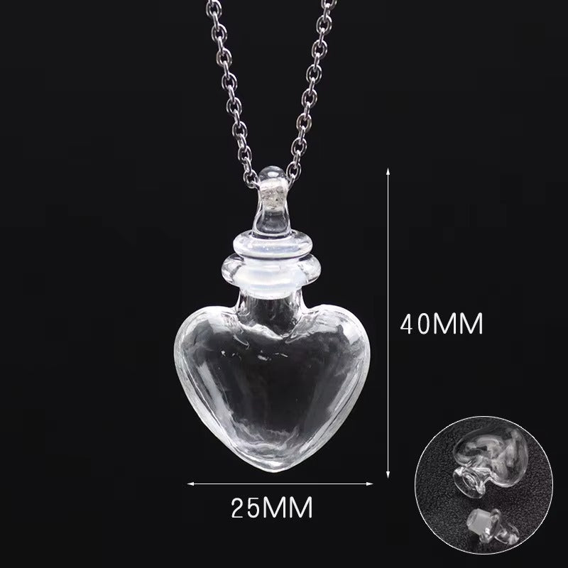 Eternal Essence™ Collar con Dije de Botella de Cristal