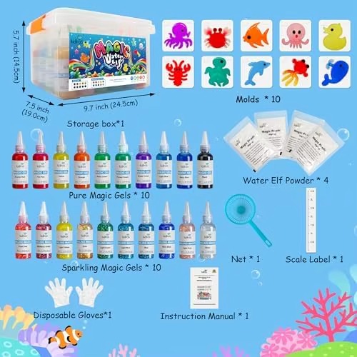 MagicWater® Kit De Gel & Moldes Para Hacer Figuras