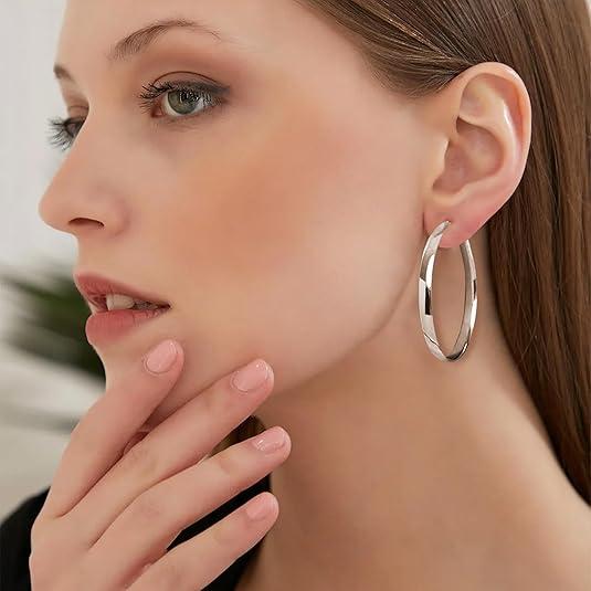 SilverDeluxe® | ELEGANTES ARETES DE ARO HUGGIE ★ Hipoalergénicos de plata 925