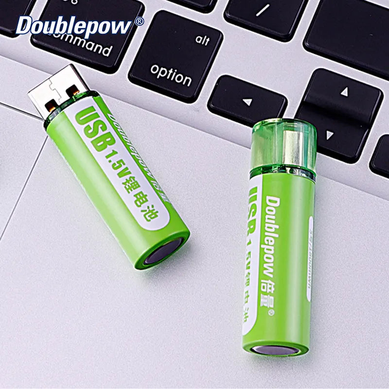 PILAS AA RECARGABLES POR USB ★ DOUBLEPOW® X2 PCS