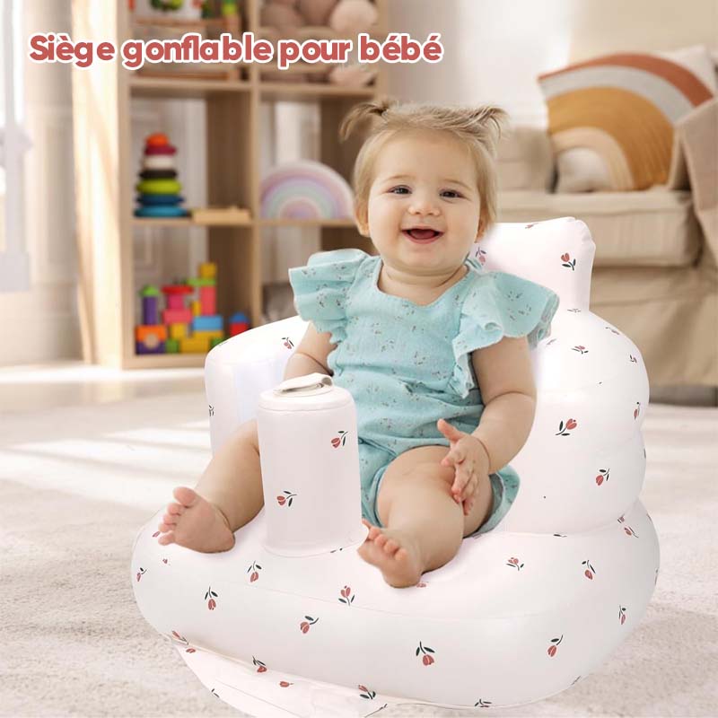 SILLÓN ERGONÓMICO INFLABLE PARA BEBÉS ★ BABYCHILL® Seguridad y comodidad garantizada