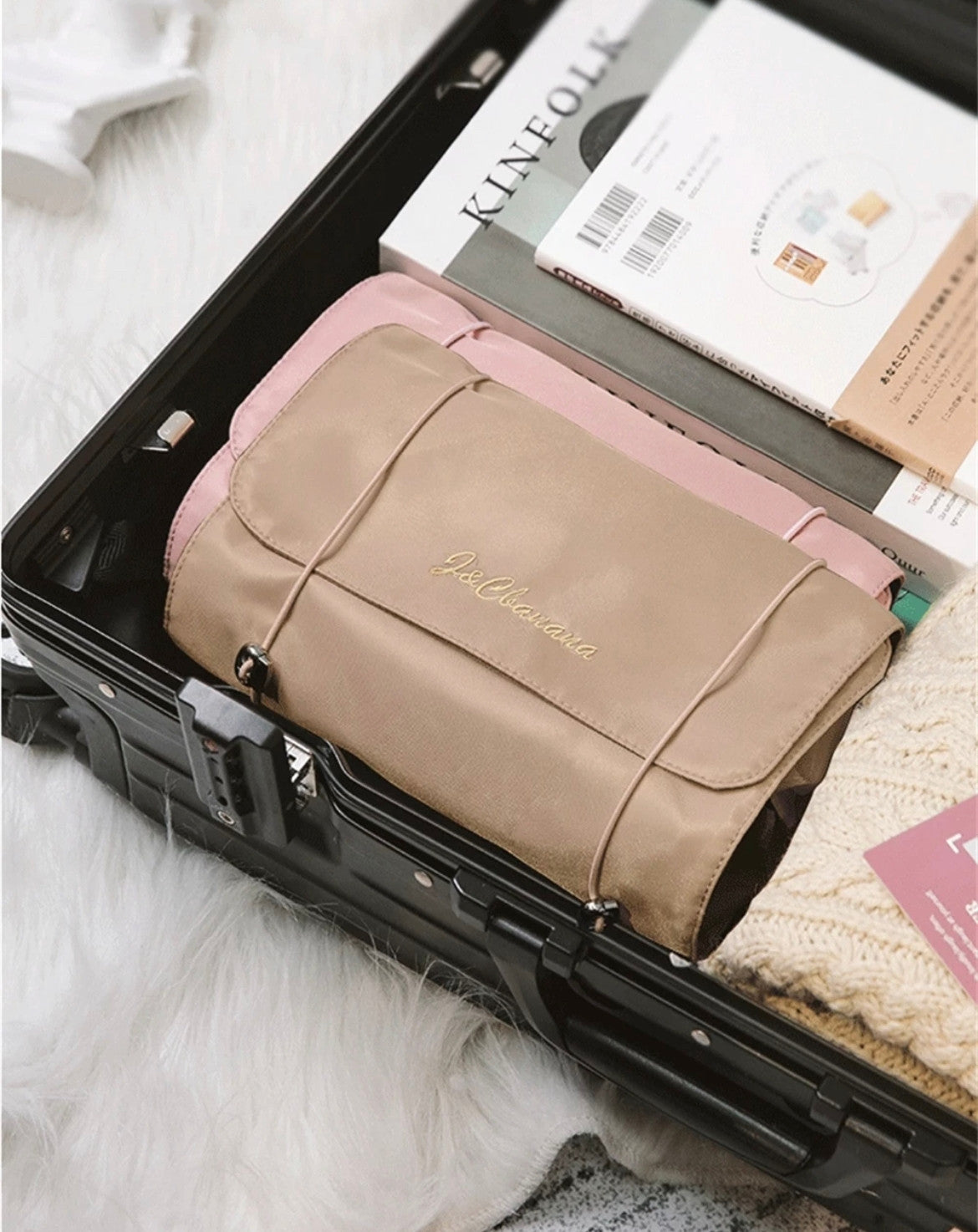 MyBeautySpace™ | BOLSA ORGANIZADORA DE MAQUILLAJE 4 EN 1