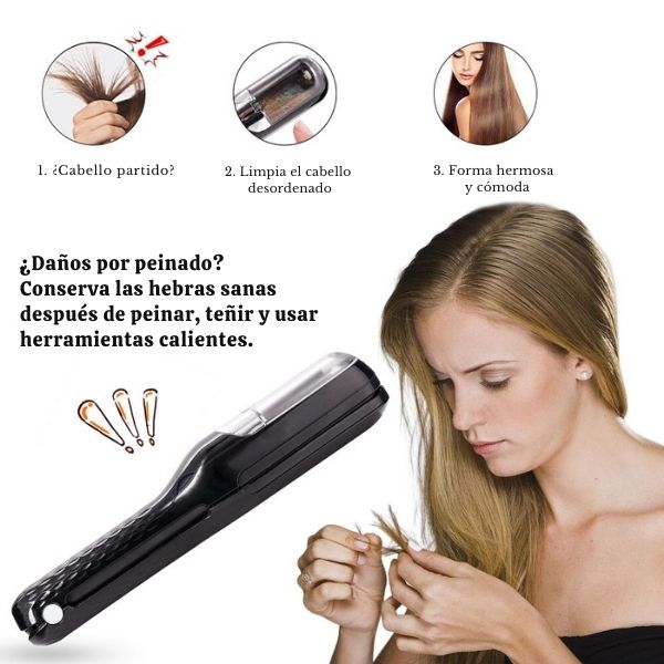 Shine Air™ | DEPILADORA DE PUNTAS ABIERTAS 2 EN 1 ★ Rejuvenece tu cabello en minutos