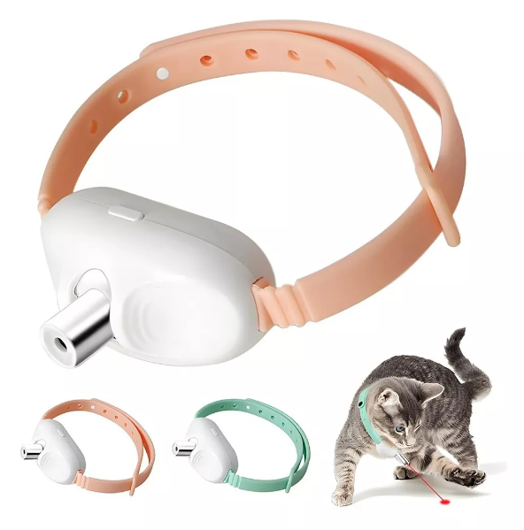COLLAR LÁSER INTERACTIVO PARA GATOS™ Recargable por USB y perfecto para evitar enfermedades