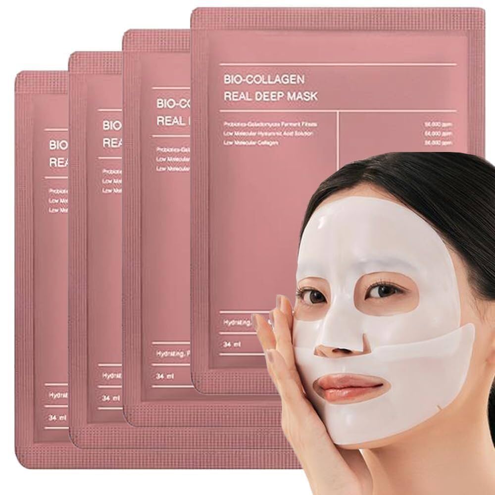 BioPink™ Mascarilla Gel Colágeno Reafirmante & Antiarrugas x3