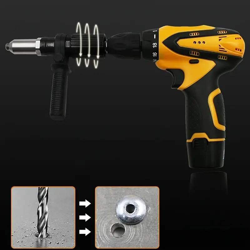 RivetX™ Kit Pistola Remachadora Adaptable a Taladro