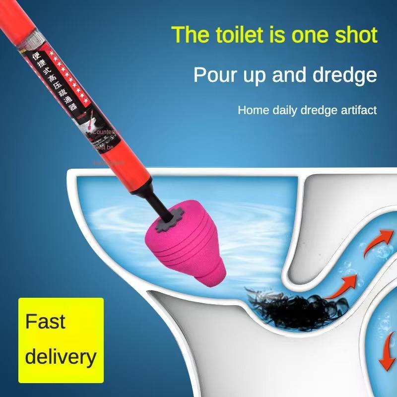 TurboClear™ | DESATASCADOR DE INODORO DE ALTA PRESIÓN ★ Ideal para tuberías, drenajes y más...