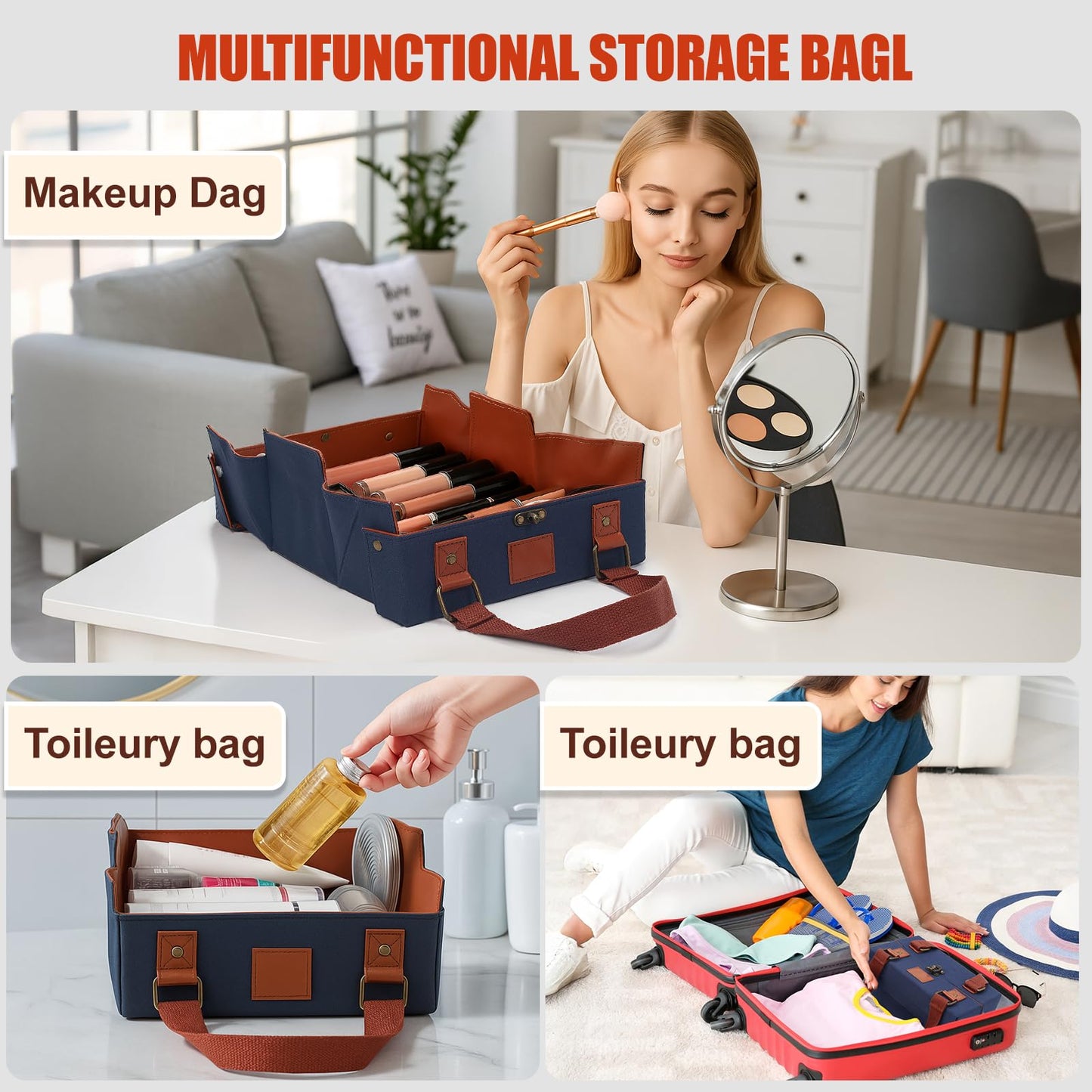 GlowCase™ Bolsa Cosmetiquera Magnética