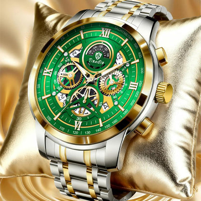 RoyalGreen® Reloj Suizo de Lujo Oro Verde