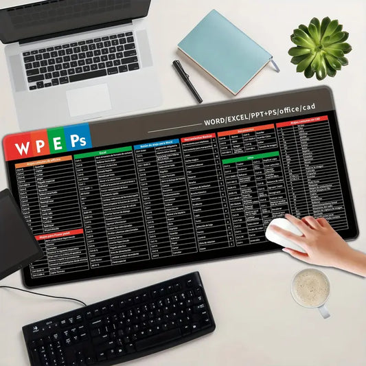 OfficeHack® | ALFOMBRILLA DE ESCRITORIO CON COMANDOS ★ Potencia tu trabajo fácilmente