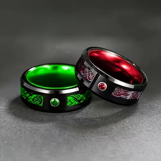 BlackTide® Elegante Anillo de Tungsteno Para Hombres