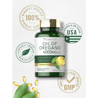 VitalHerb™ Cápsulas de Aceite de Orégano x150