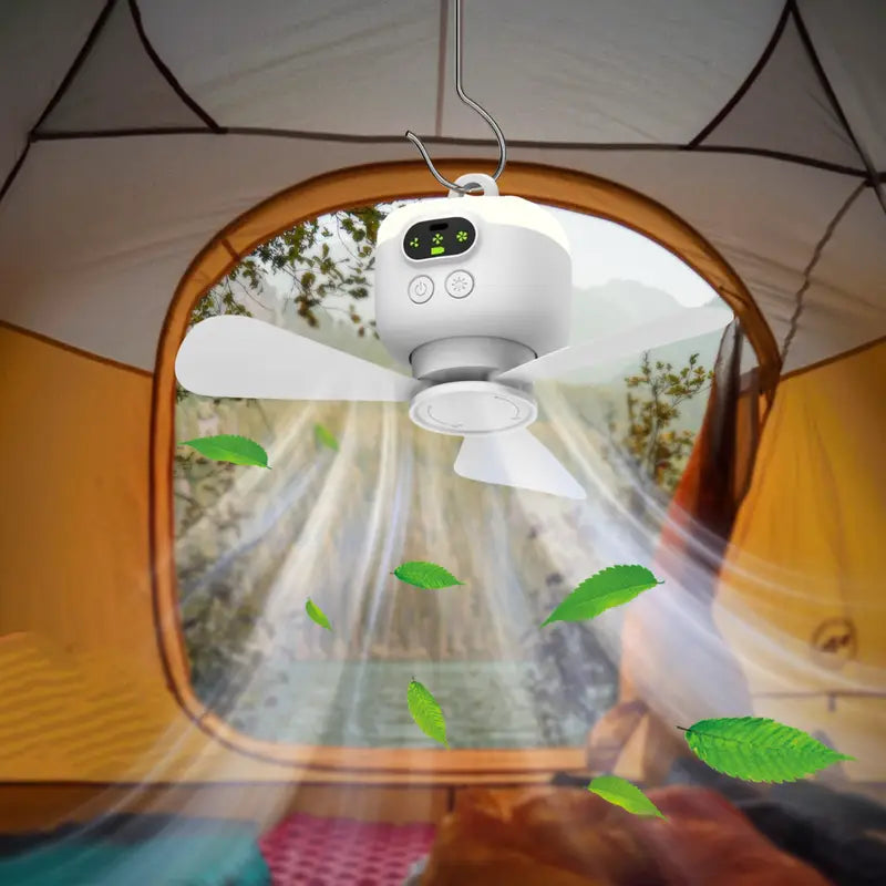 CoolAir™ VENTILADOR PORTÁTIL RECARGABLE LED