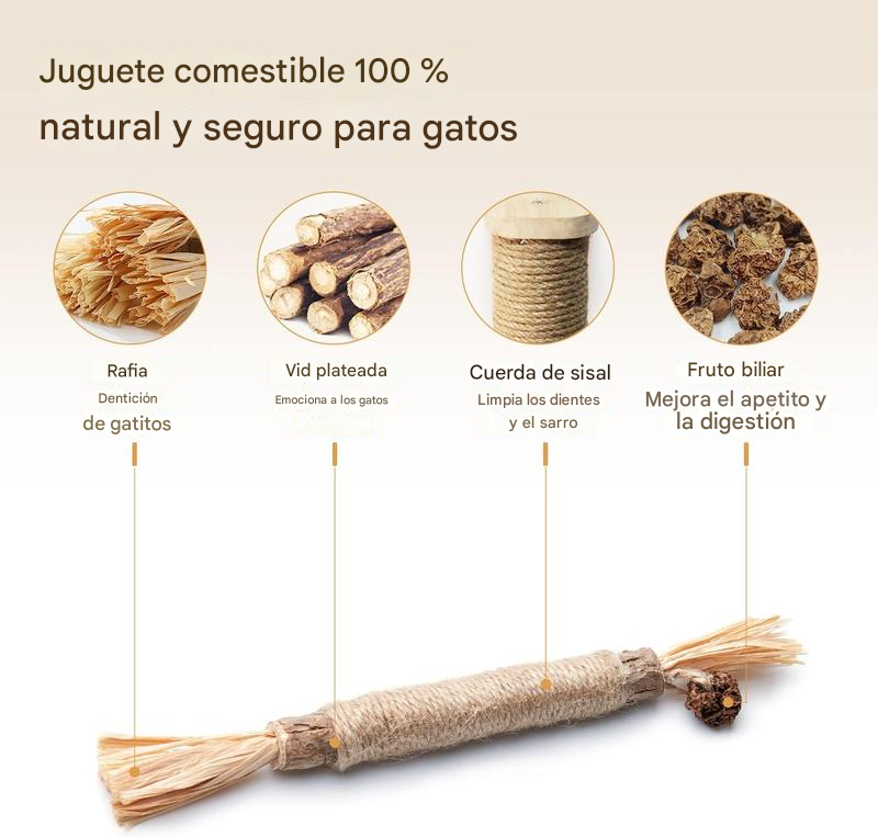 Cat-Mint® | PALITOS DE MATATABI MASTICABLES X3 PCS ★ Mantén su buena salud bucal