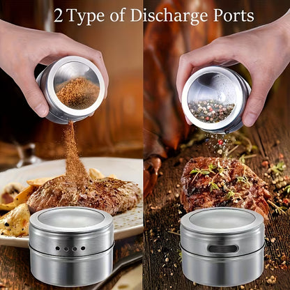 MagnetChef™ Tarros Magnéticos Para Especias X6
