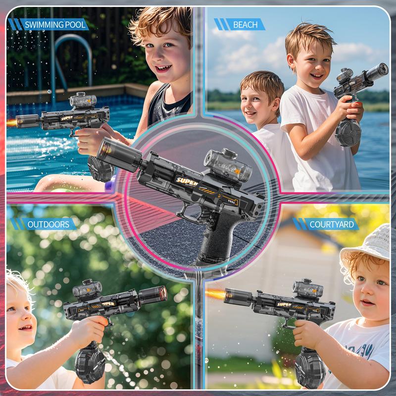 WaterGun™ | PISTOLA DE AGUA ELÉCTRICA ★ Recargable por USB y con luces de disparo