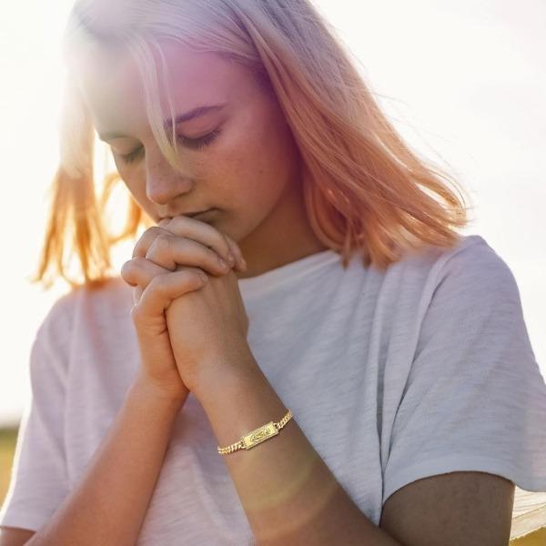 Saint Shine® | BRAZALETE RELIGIOSO SAN JUDAS TADEO ★ Atrae amor, felicidad & abundancia