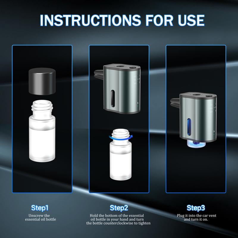 AutoZen™ Difusor de Aroma Minimalista Para Carro + 3 Aceites