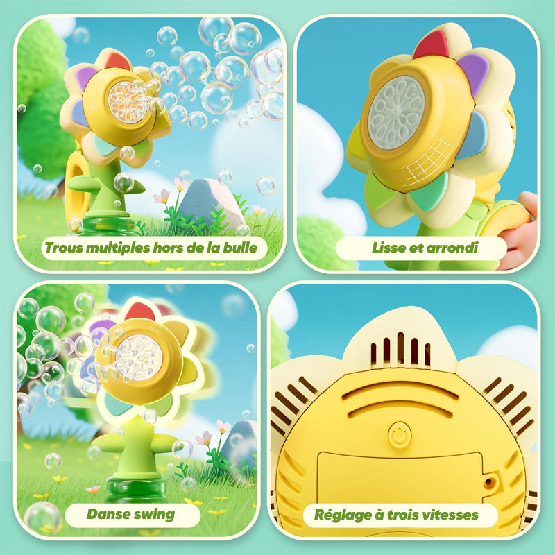 DIVERTIDA MÁQUINA GIRASOL PARA CREAR BURBUJAS ★ BUBBLE TOY®