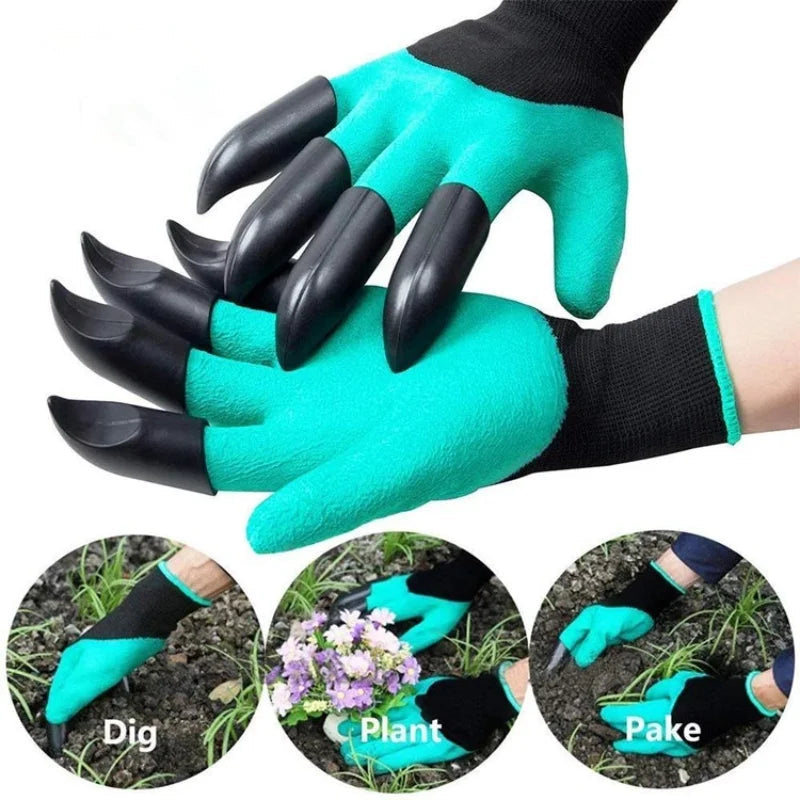 GreenThumb® GUANTES DE JARDINERÍA CON GARRAS ★ Para cavar, sembrar y desherbar🌱🧤
