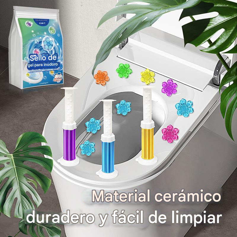 FloraFresh® | SELLOS AMBIENTADORES / LIMPIADORES PARA INODORO ★ Combo X6 piezas