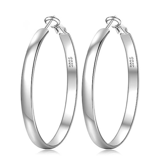 SilverDeluxe® | ELEGANTES ARETES DE ARO HUGGIE ★ Hipoalergénicos de plata 925