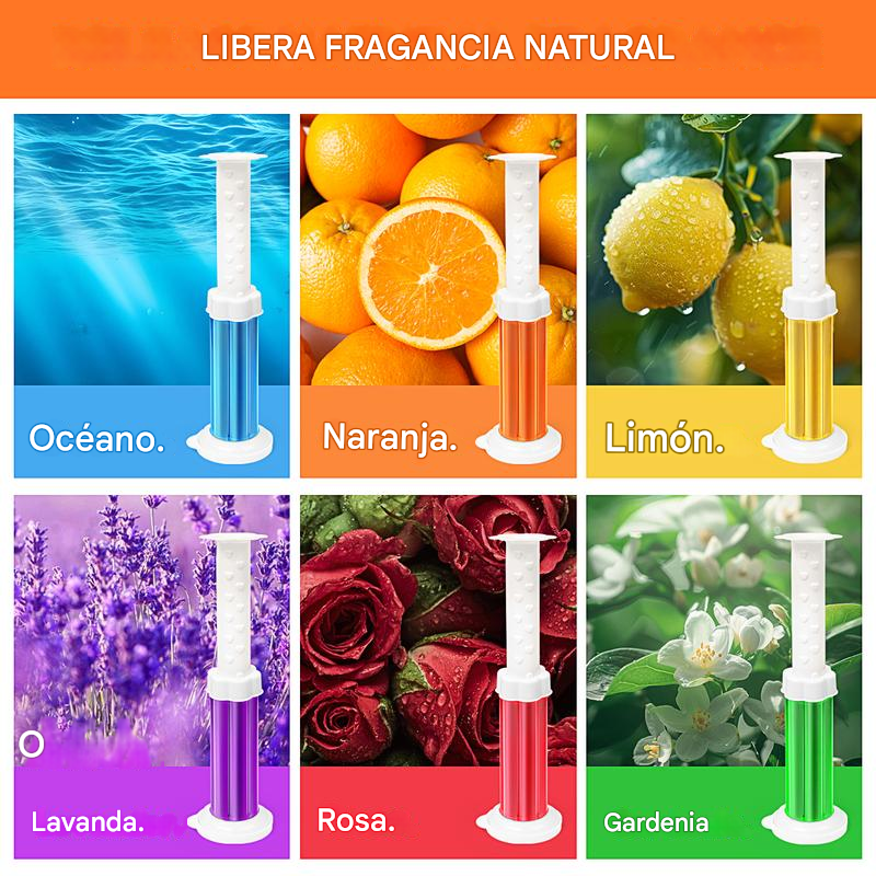 FloraFresh® | SELLOS AMBIENTADORES / LIMPIADORES PARA INODORO ★ Combo X6 piezas