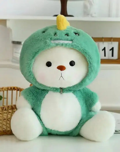 OSO DE PELUCHE CON DISFRÁZ DE DINOSAURIO® Hermoso regalo especial