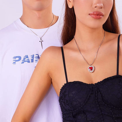 EverLove® Collar Para Parejas Corazón & Espada ★ Une vínculos inquebrantables