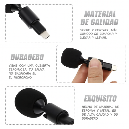 NanoVoice™ Mini Micrófono Para Celular Tipo C