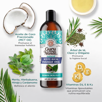 FreshMint™ Enjuague Bucal + Raspa Lengua + Cepillo de dientes