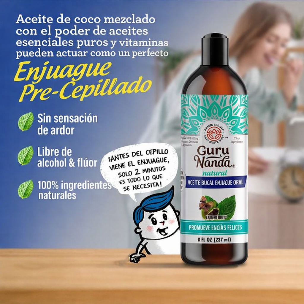FreshMint™ Enjuague Bucal + Raspa Lengua + Cepillo de dientes