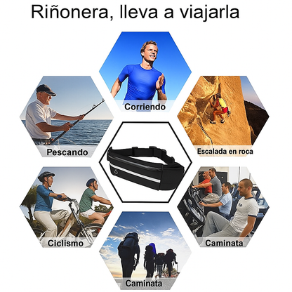 FlexRun® Riñonera Reflectante Unisex Para Correr