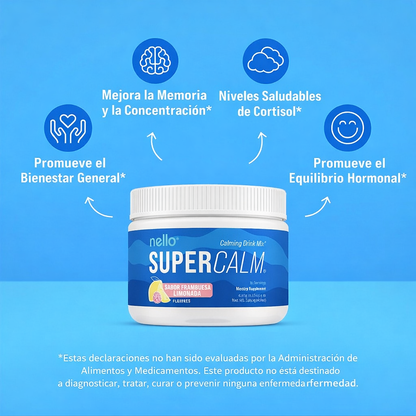 SuperCalm® Suplemento Para el Estrés, Relajación Muscular, el Sueño & Más...