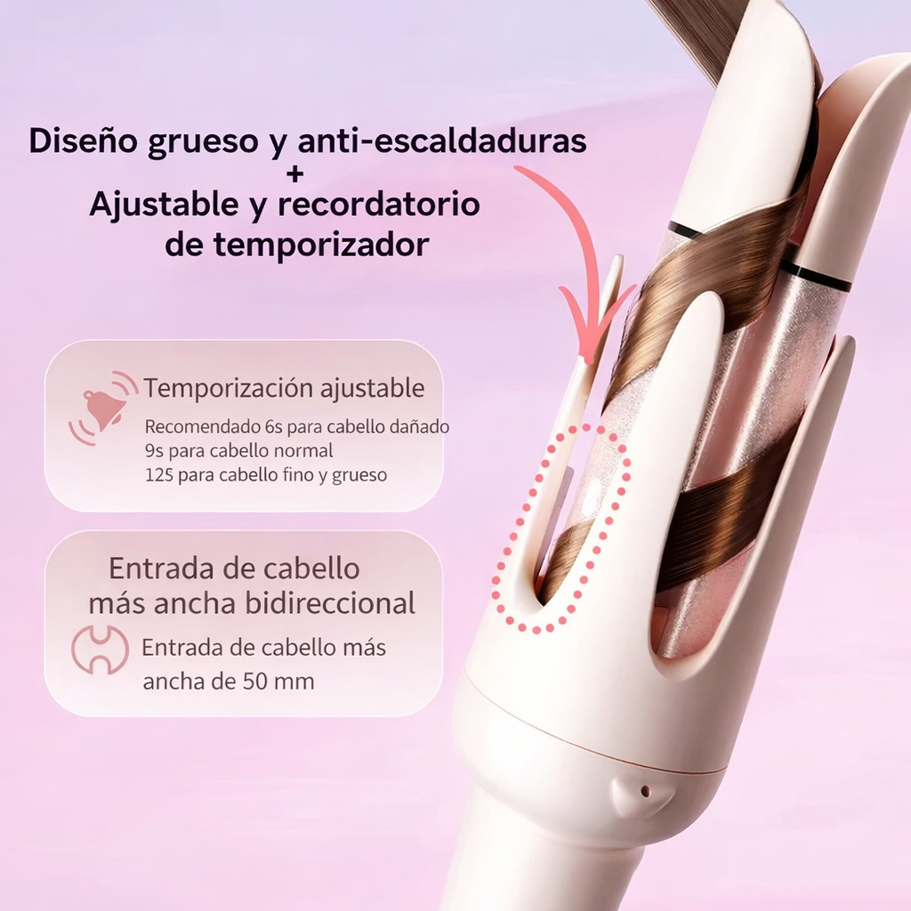 GlowHair™ Rizador Automático de Cabello 3 En 1