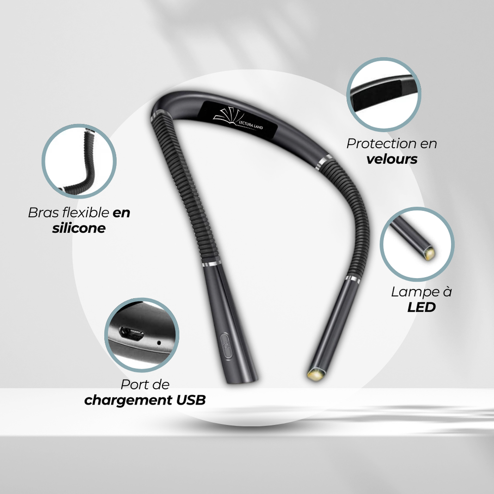 Flexi-Light™ | LUCES LED DIADEMA DE CUELLO PARA LEER ★ Tecnología LED para Lectores Nocturnos