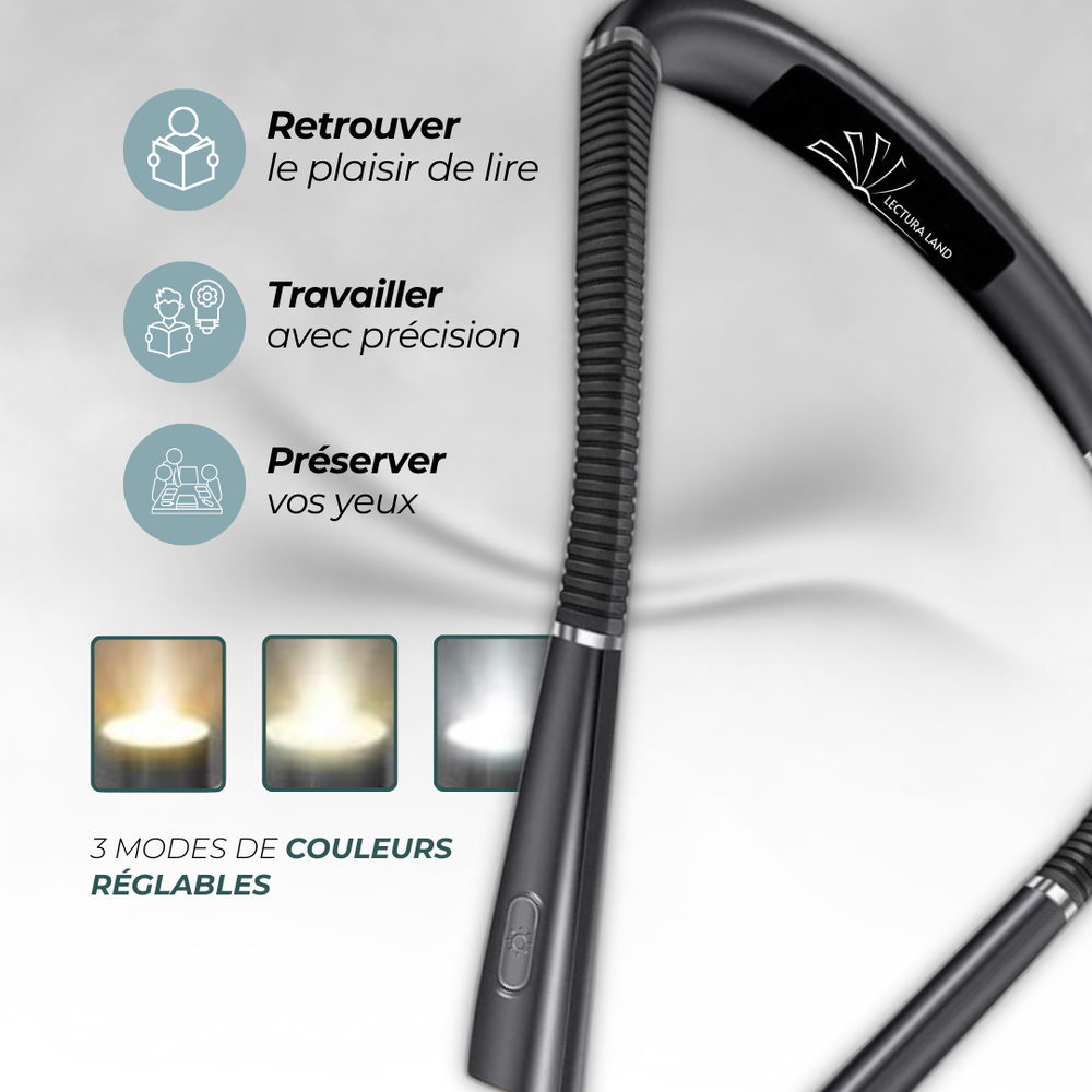 Flexi-Light™ | LUCES LED DIADEMA DE CUELLO PARA LEER ★ Tecnología LED para Lectores Nocturnos