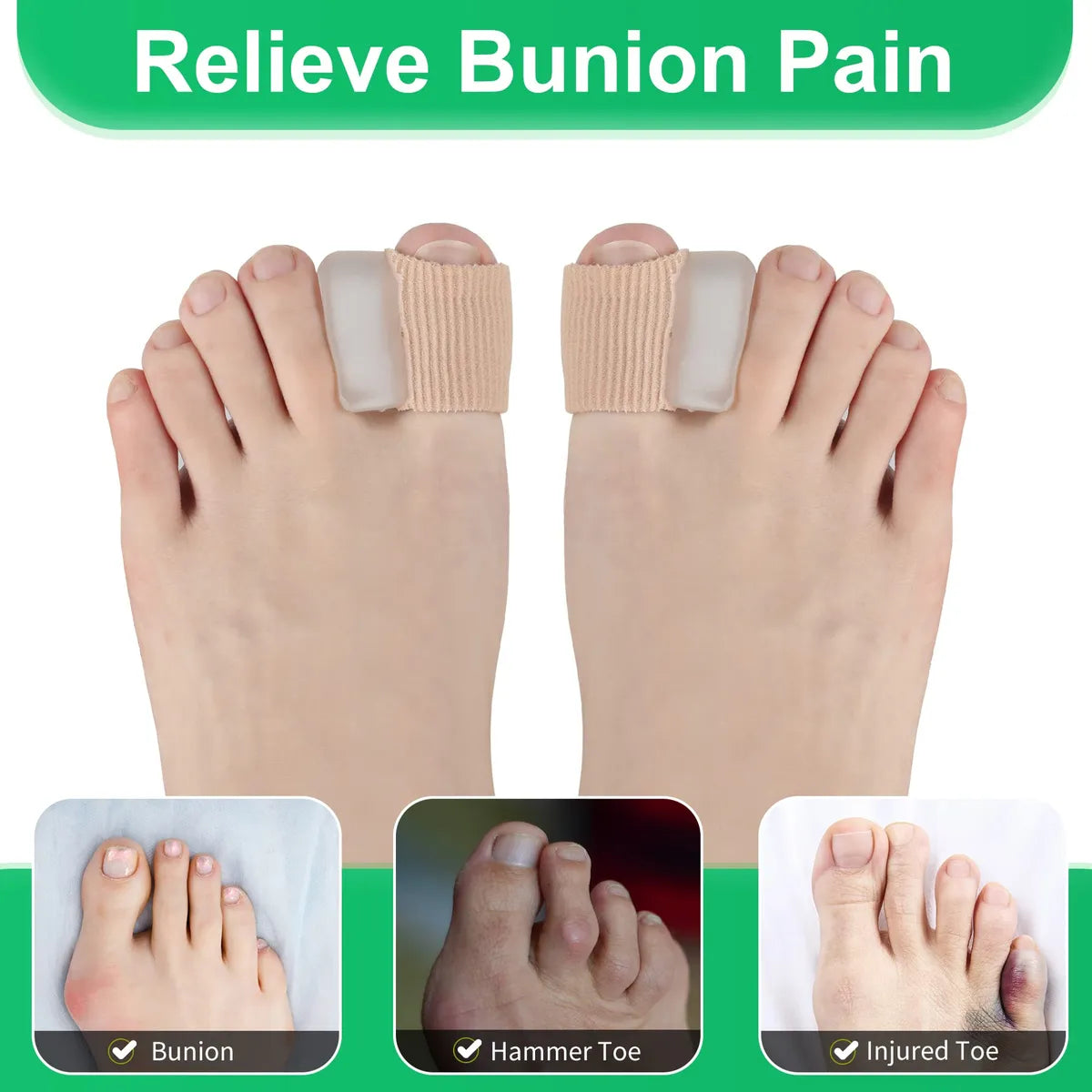 FootEase® Corrector de Juanetes de Silicona X2