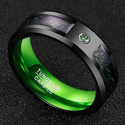 BlackTide® Elegante Anillo de Tungsteno Para Hombres