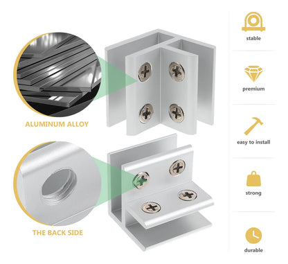EdgeLock™ Abrazaderas / Soportes de Aluminio X4 PCS