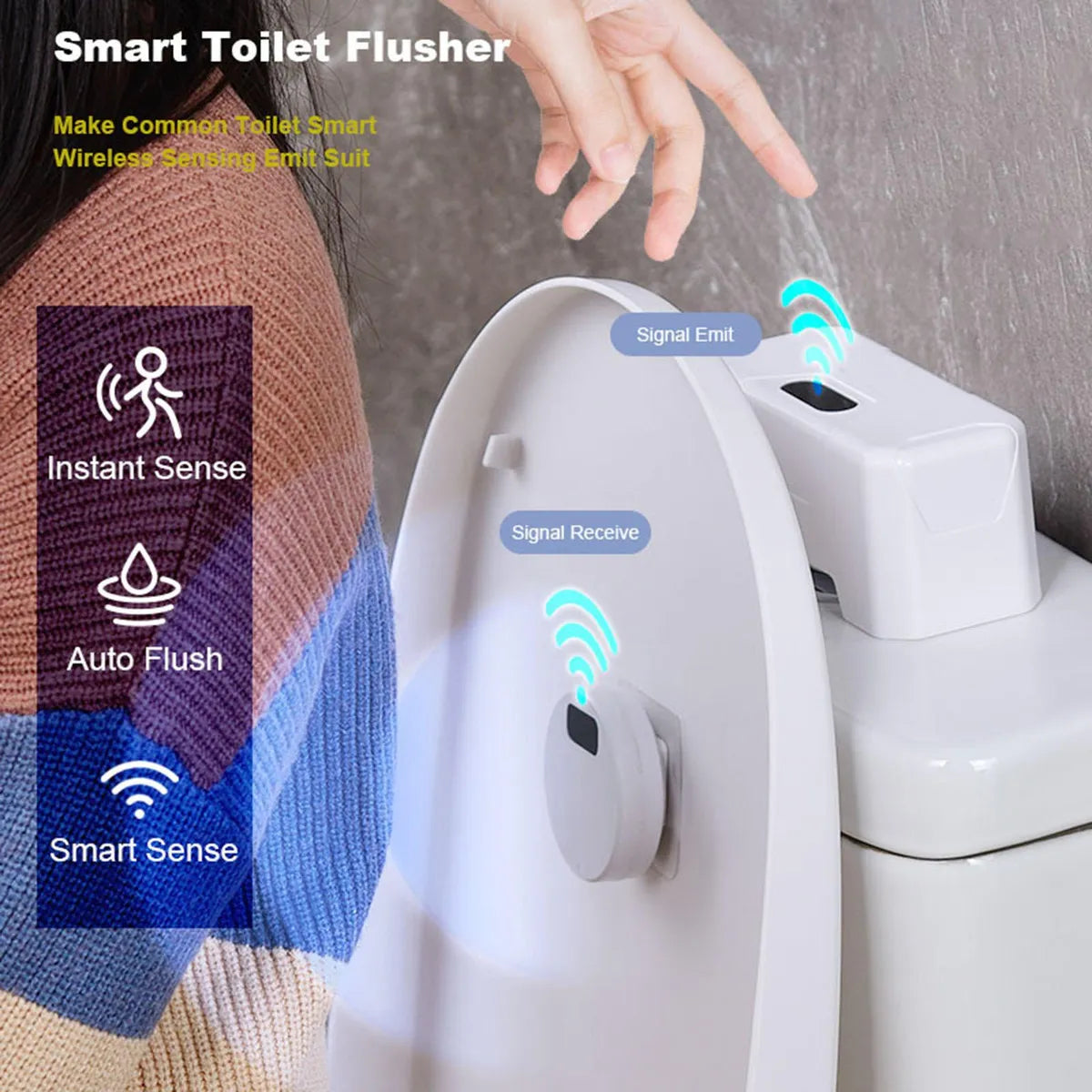 FlushPro® Sensor de Descarga Para Inodoro